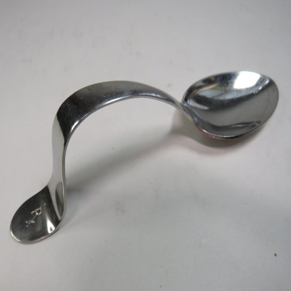 vintage Ekco Stainless Rx Medicine Spoon (self standing/nursing) Child/Adult